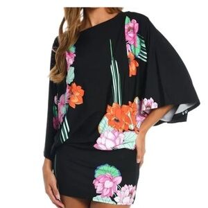 Sunshine 79 Mystic Lotus Scoop-Neck Tunic Cover Up